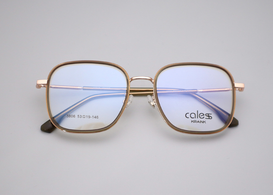 Plastic And Metal Eyeglass Frames Metal Chassis TR Plastic Frame 3806