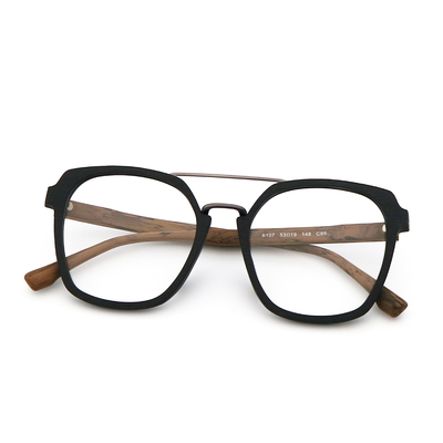 Buon prezzo Nuovi occhiali da vista da legno di moda Unisex Full Rim Acetate Occhiali Marco MR 6107 in linea