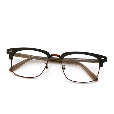qualità Occhiali ottici unisex a bordo completo in legno di aceto di grano fabbrica