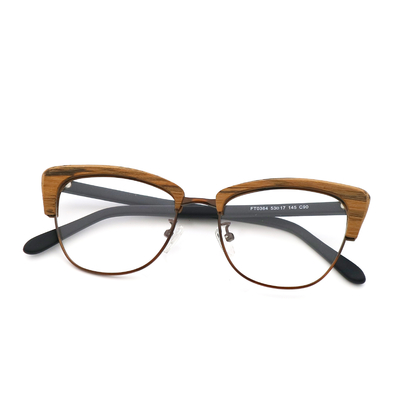 Good price Retro Handmade Wood Grain Acetate Optical Glasses Frame MR 0364 online