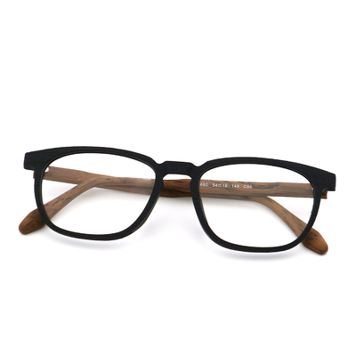 Good price Small Wood Grain Glasses Frames Manual Acetate Optical Frames online