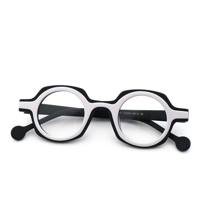 quality Black Brown Blue Acetate Glasses Optical Frames MR 98061 factory