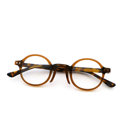 Good price Acetate Round Glasses Eyeglasses Trendy Artisanal Frame Optical Frame MR 98218 online