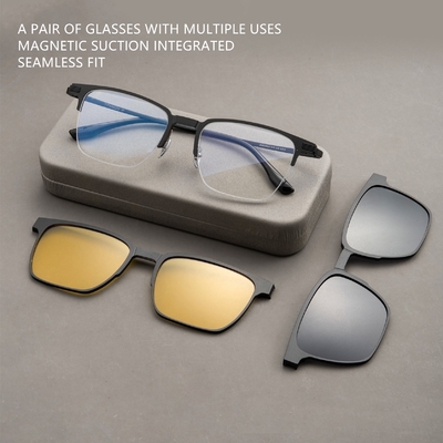 Good price Magnetic Pure Titanium  Aluminum Optical Frame Universal Set Frame online