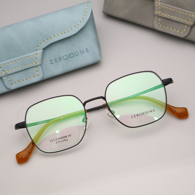 Good price ZTO 029 Vintage Decorative Full Rim Beta Titanium Glasses Frame online