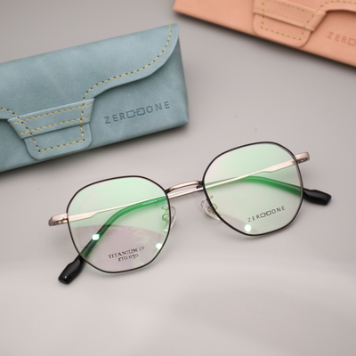 Good price Ultralight IP Plating Beta Titanium Glasses Frame For All Face online