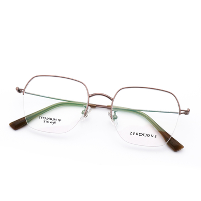 Good price Titanium Half Frame Glasses Polygons Titanium Glasses Beta Titanium Frame Glasses online
