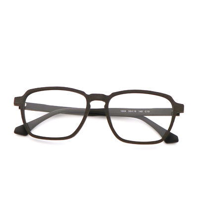Good price Gold Black Glasses Wood Frame Acetate Wood Copy Glasses Frame MR 1694 online