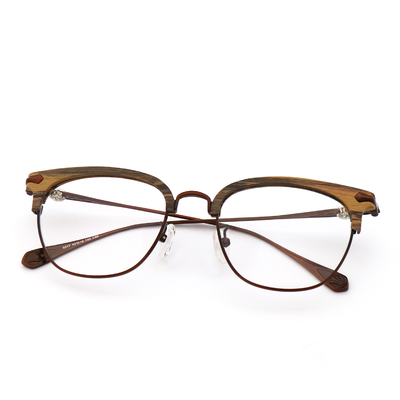 Good price Wood Grain Eyeglass Frames Imitation Wood Acetate Glasses MR 3317 online