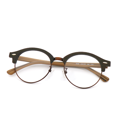 Good price Handmade Wood Grain Glasses Wood Copy Acetate Eyeglass Frame MR 4246 online