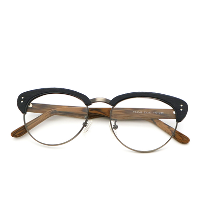 качество Ручной Acetate Retro Деревянный Копия Оптические очки Рамка MR 5309 завод