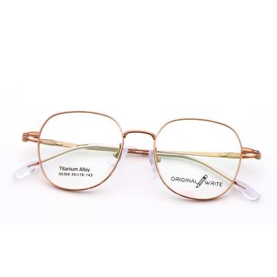 Good price Trendy Designer IP Plating Β Titanium Glasses Frame Unisex 66368 online