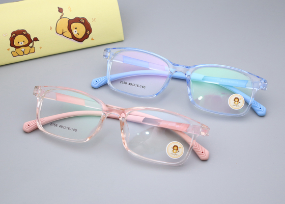 Good price Pink Sports Kids Wearing Eyeglasses TR And Silicone Frame Glasses LF 2156 online