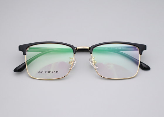 Good price Modern Business Browline Glasses Metal Frame Perfectly Match All Face Shapes 3521 online