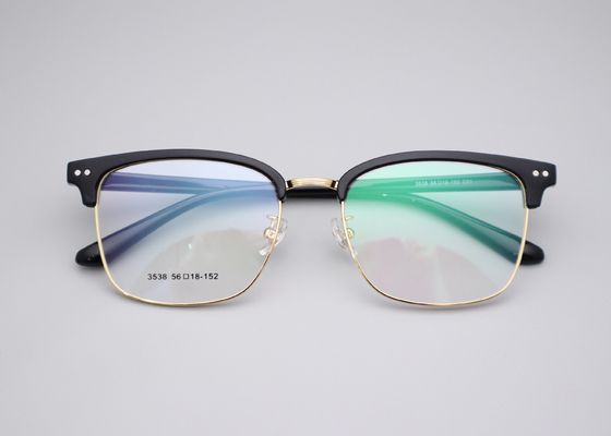 Good price Custom Logo Printing Full-rim Metal Browline Glasses Frame 3538 online