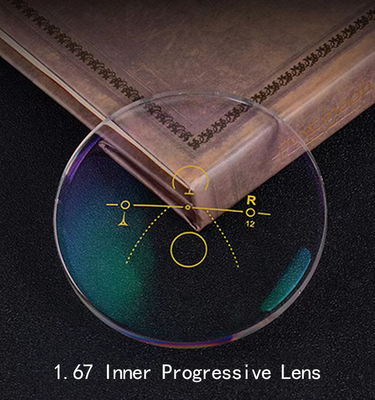 Good price Anti Reflective Resin 1.67 High Index Progressive Lenses Inner   Scratch Resistant online