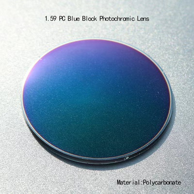 Good price 1.59 Lenses Blue Lens Light Resistance Polycarbonate Photochromic Lens online