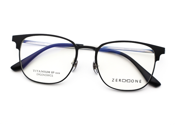 Good price Pure Titanium Aluminum Glasses Frame Clip-On Black Business Glasses online