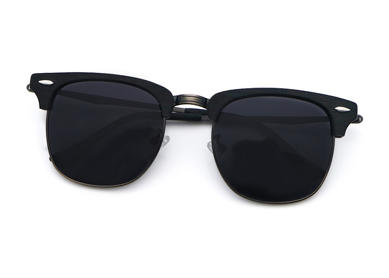 Good price 51-20-142 Acetate Frame Glasses Full Frame Wood Grain Glasses online